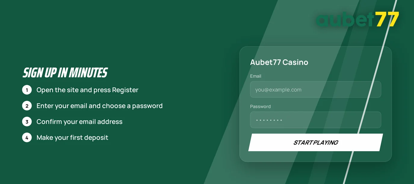 Create a player account